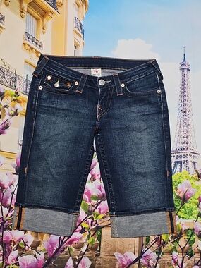 True Religion Denim Shorts Size 27 Sophie‎